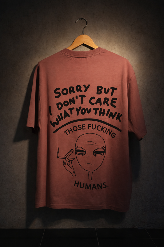 Alien Attitude Graphic Oversized Streetwear T-Shirt