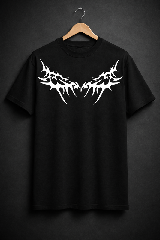 Tribal Flame Graphic Streetwear T-Shirt