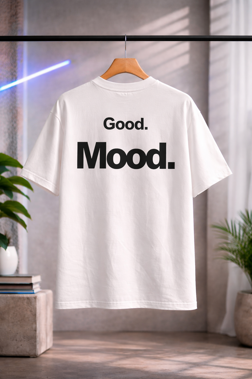 Good Mood Oversized T-Shirt – Minimal Typographic Streetwear