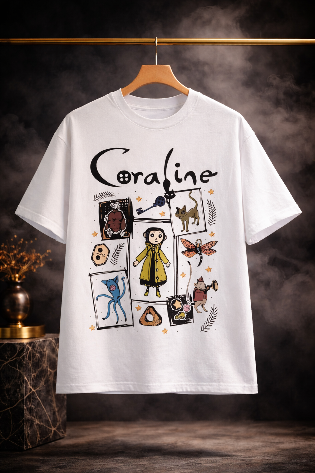 Coraline Graphic Oversized T-Shirt – Premium Streetwear Edition