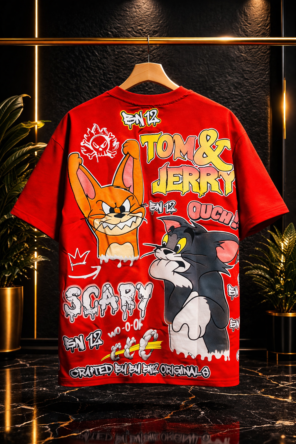 Tom & Jerry Graphic Oversized T-Shirt – Bold Streetwear Edition