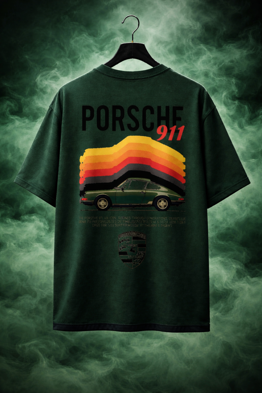 Porsche 911 Retro Oversized T-Shirt – Vintage Racing Streetwear