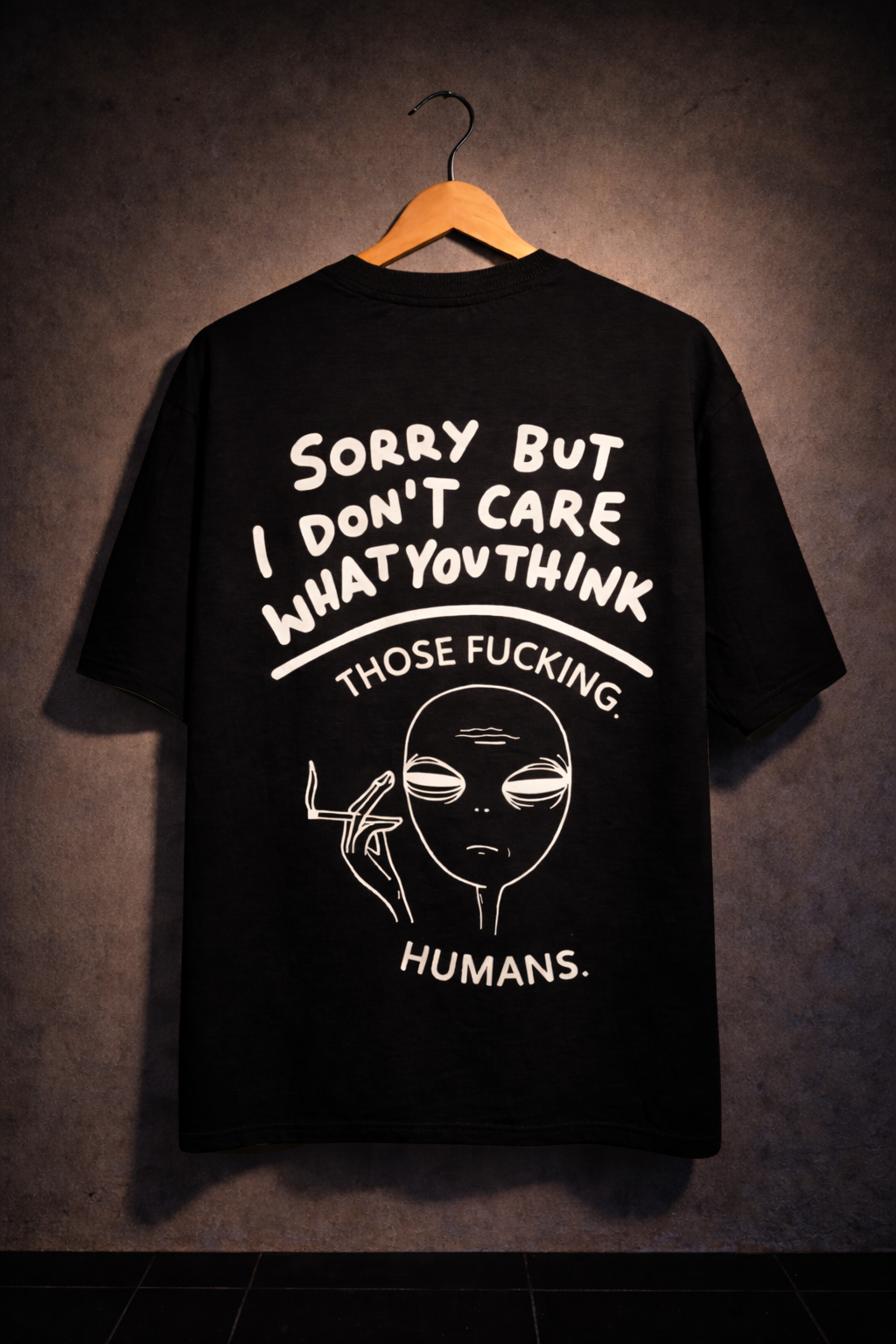 Alien Attitude Graphic Oversized Streetwear T-Shirt
