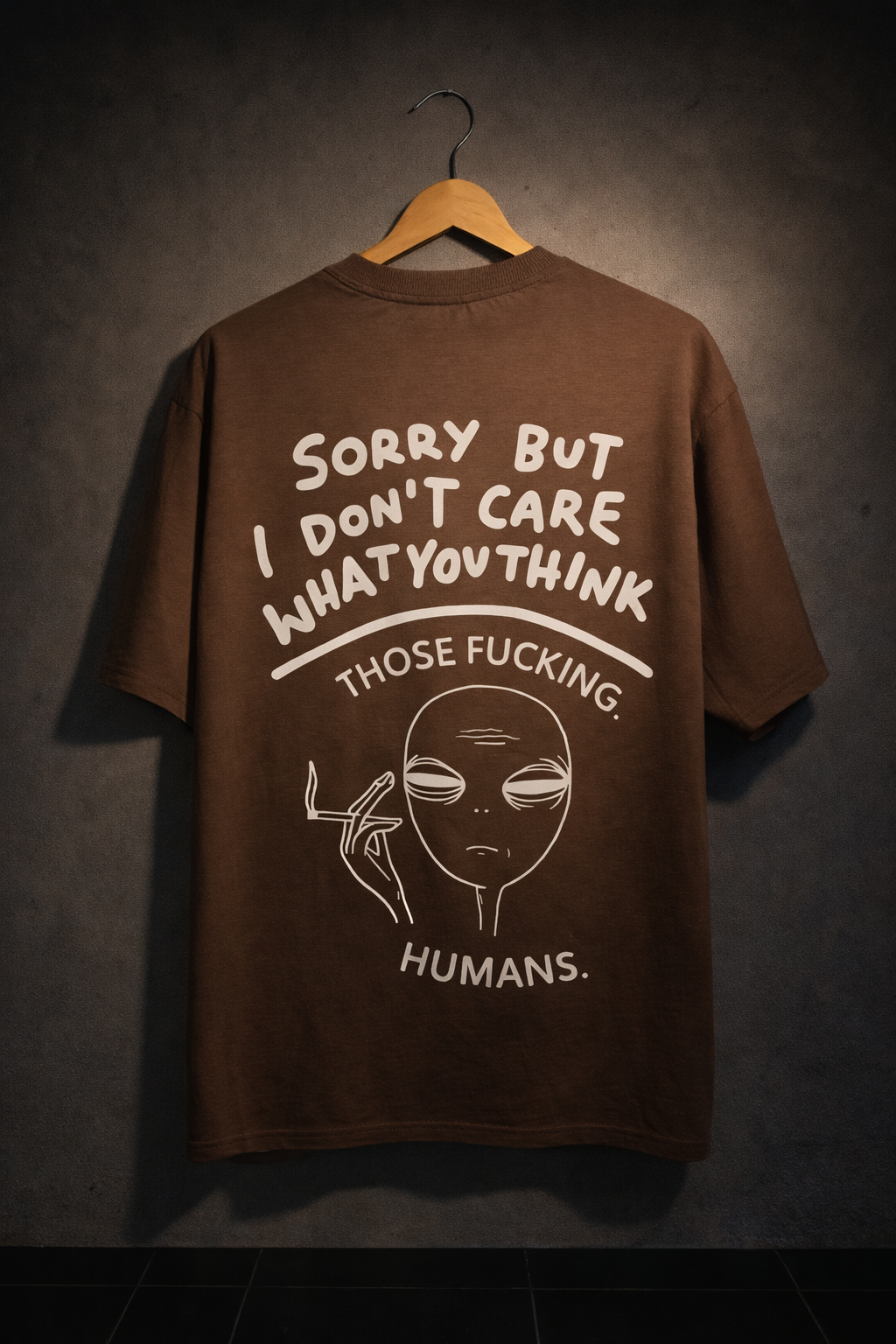 Alien Attitude Graphic Oversized Streetwear T-Shirt