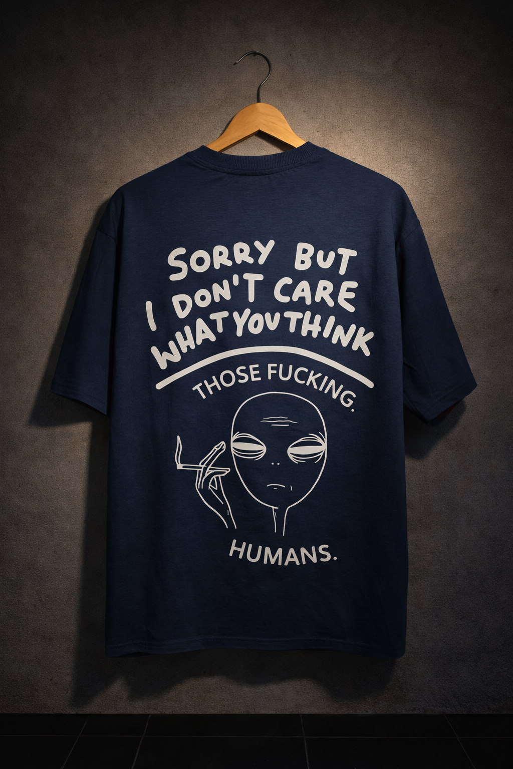 Alien Attitude Graphic Oversized Streetwear T-Shirt