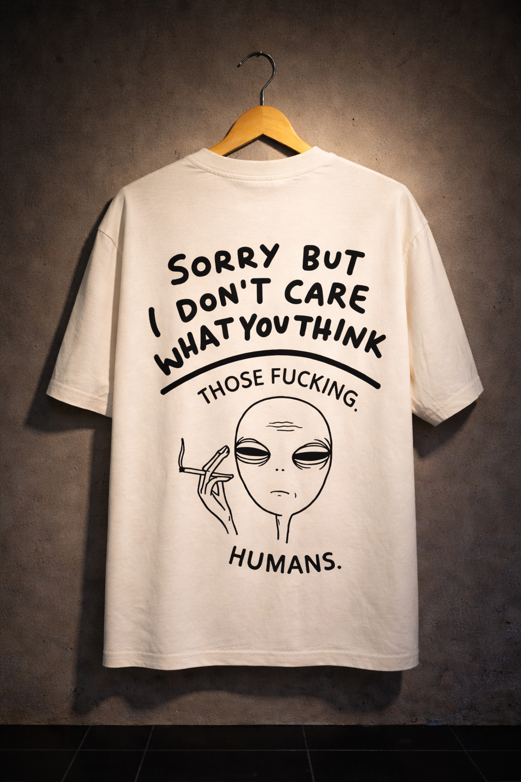 Alien Attitude Graphic Oversized Streetwear T-Shirt
