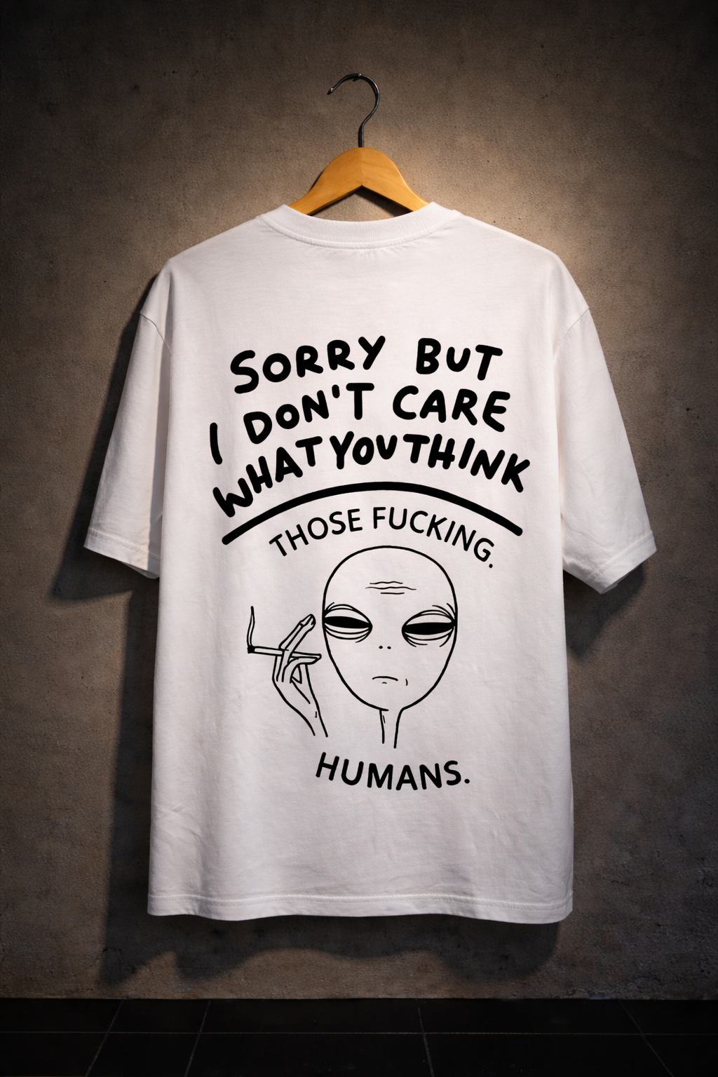 Alien Attitude Graphic Oversized Streetwear T-Shirt